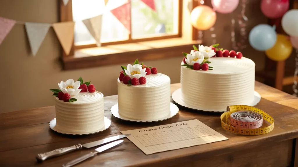 Choosing the right cake size can be tricky.