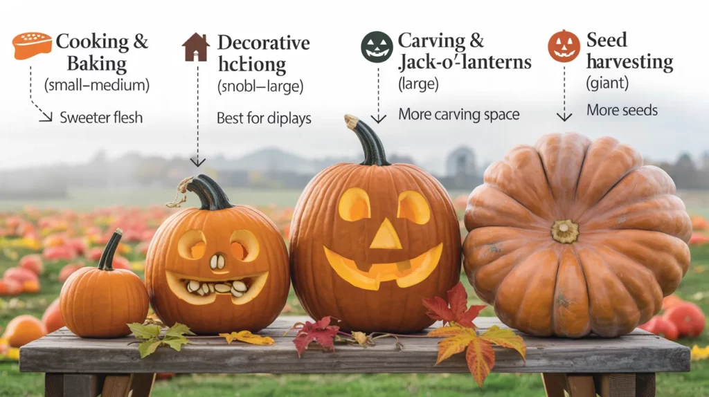Choosing Pumpkins For Different Uses
