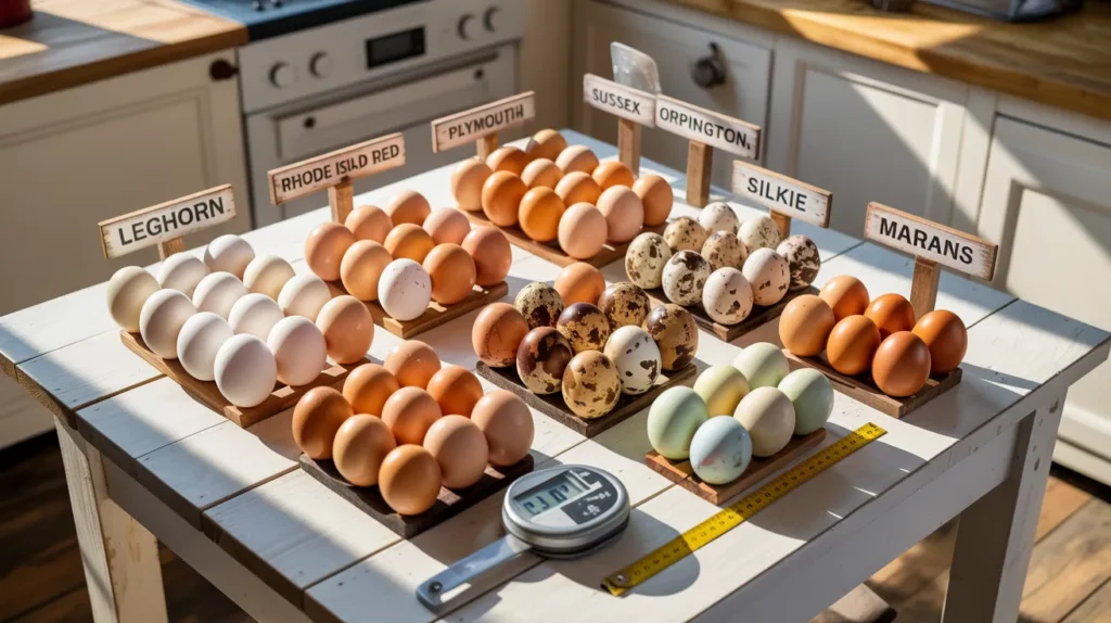 This Chicken Egg Size Chart by Breed will give you clear, simple insights into which breeds lay the eggs you’re looking for