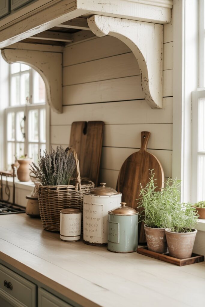11. Farmhouse Kitchen Counter Decor