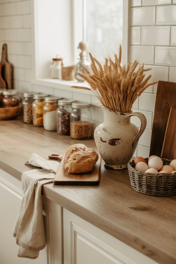 16. Farmhouse Kitchen Counter Decor