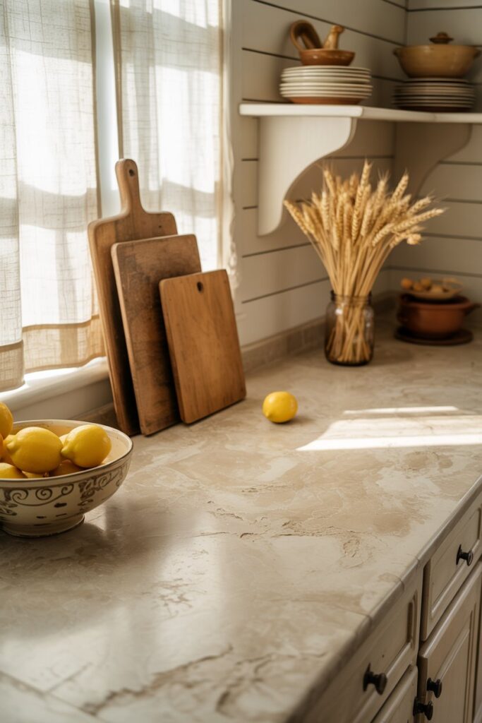 2. Farmhouse Kitchen Countertop Ideas