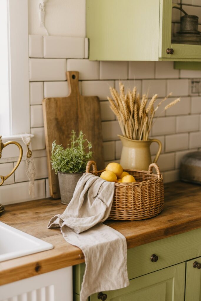 21. Farmhouse Kitchen Counter Decor