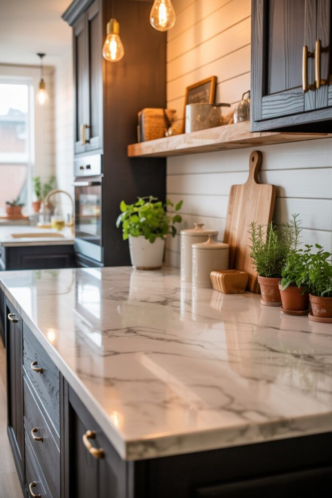 3. Farmhouse Kitchen Countertop Ideas