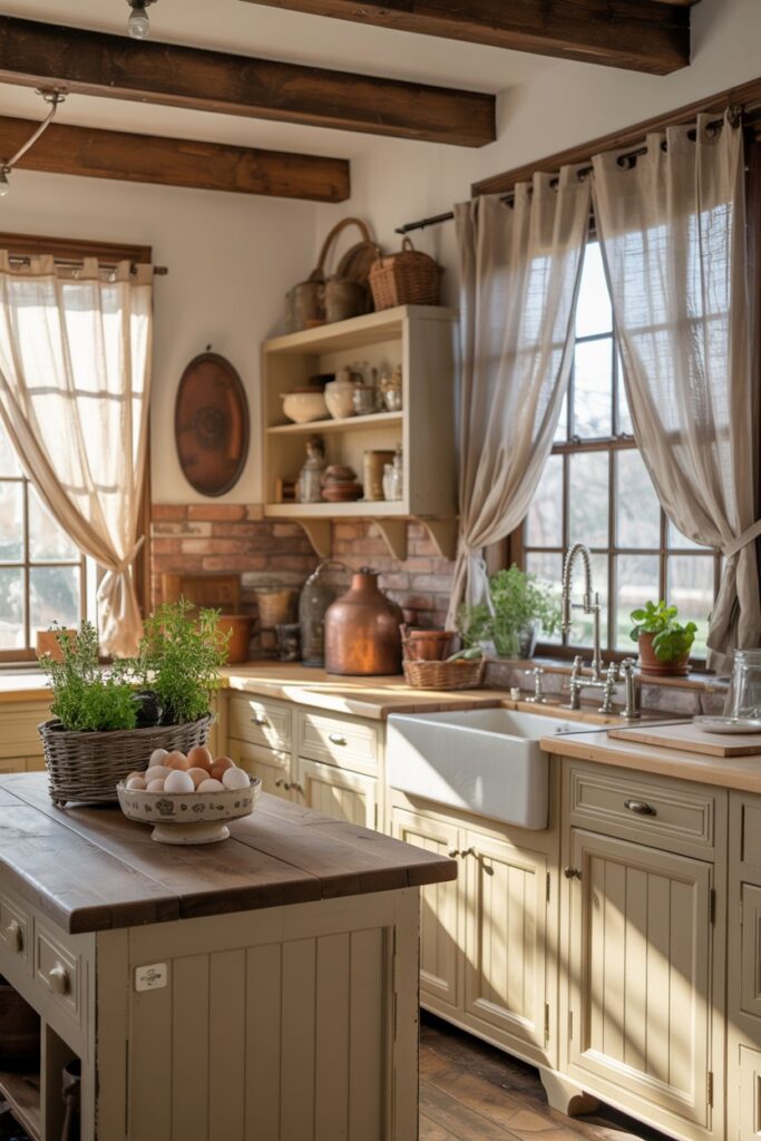 4. Farmhouse Kitchen Decor