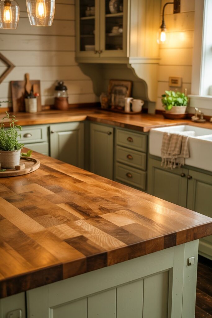 9. Farmhouse Kitchen Countertop Ideas