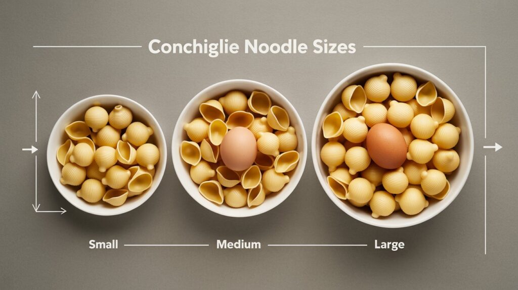 Conchiglie Noodles Varieties