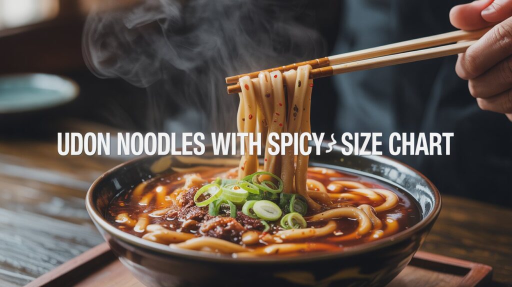 Udon Noodles With Spicy Size Chart : Ultimate Guide
