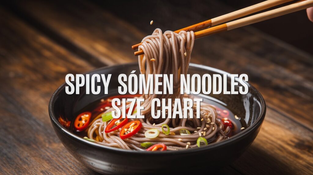 Sōmen Noodles With Spicy Size Chart: Ultimate Guide