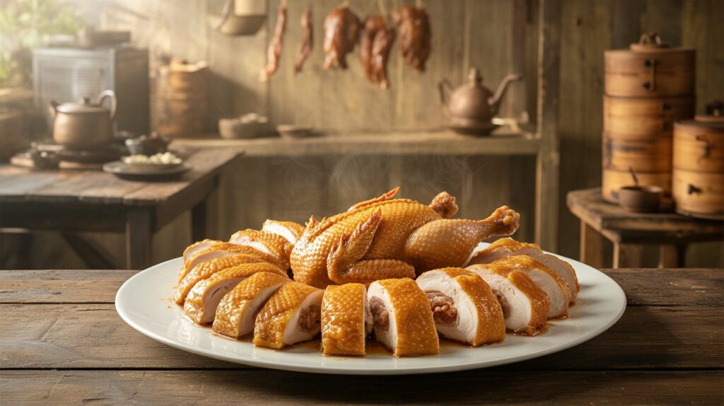 Origins Of Cantonese Crispy Chicken.