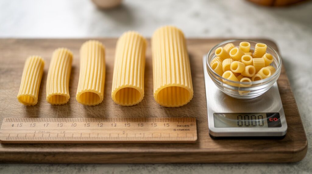 Rigatoni Sizes Explained