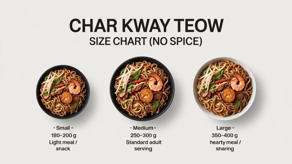 Size Chart For Portions