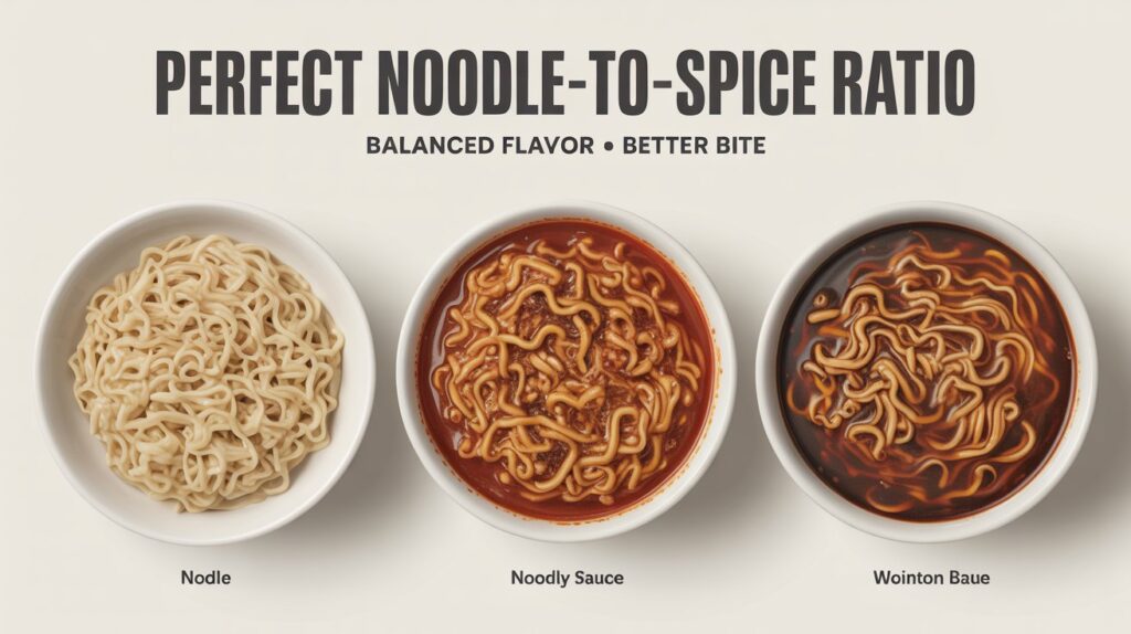 Balancing Noodles And Sauce