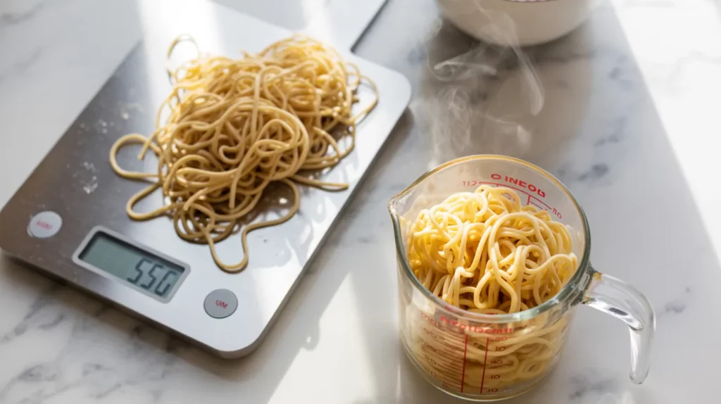 Measuring Noodle Portions