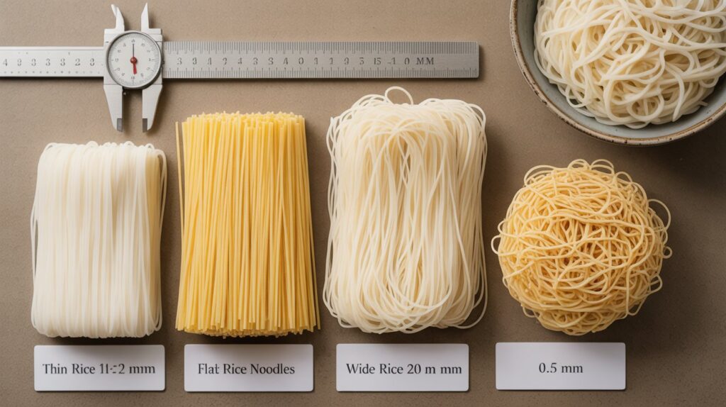 Rice Noodles Without Egg Size Chart: Ultimate Guide to Perfect Pasta