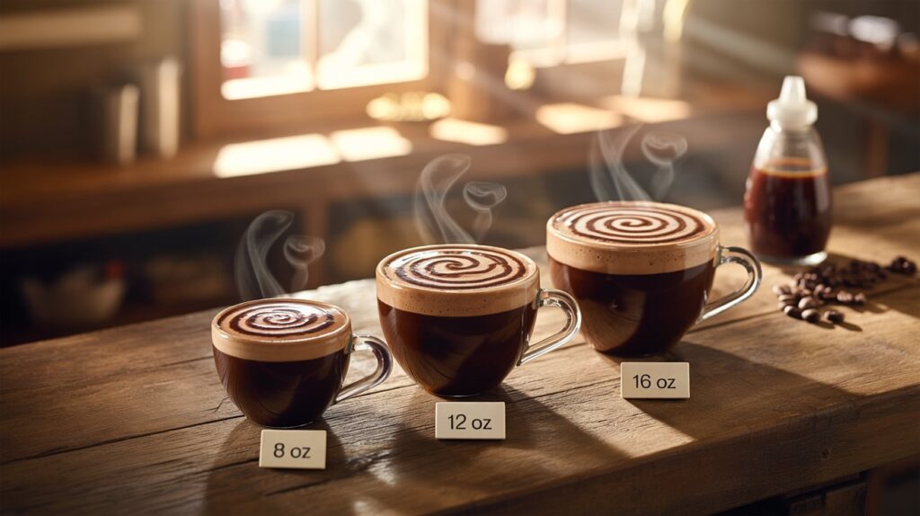 Mocha Milk Coffee Size Chart: Ultimate Guide to Perfect Portions