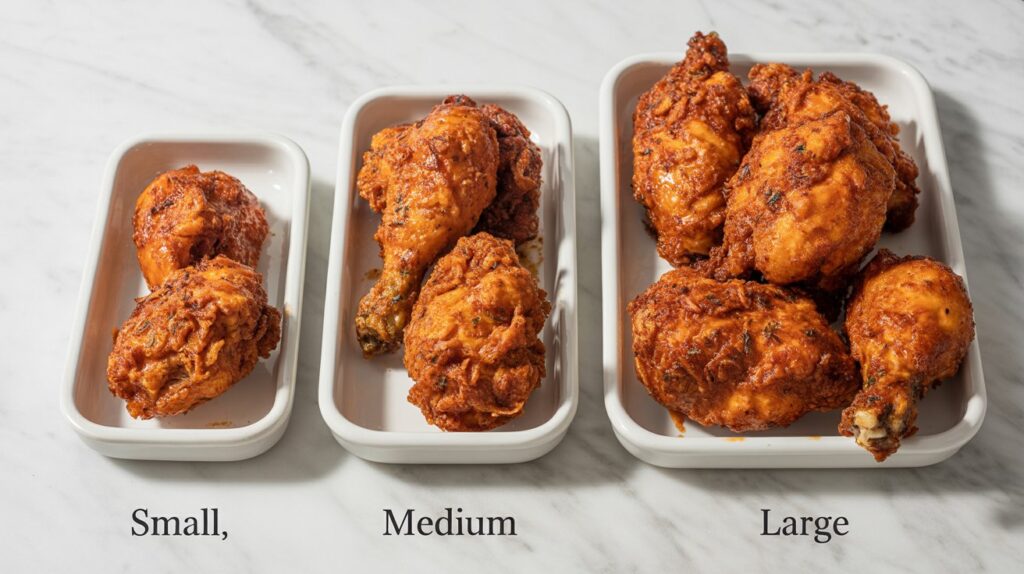 Hot Chicken Size Chart: Ultimate Guide to Perfect Portions