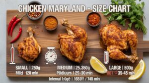 Chicken Maryland With Spicy Size Chart: Ultimate Flavor Guide