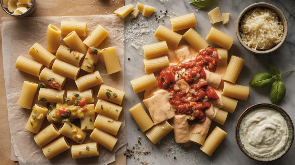 Pairing Sauces With Rigatoni Sizes