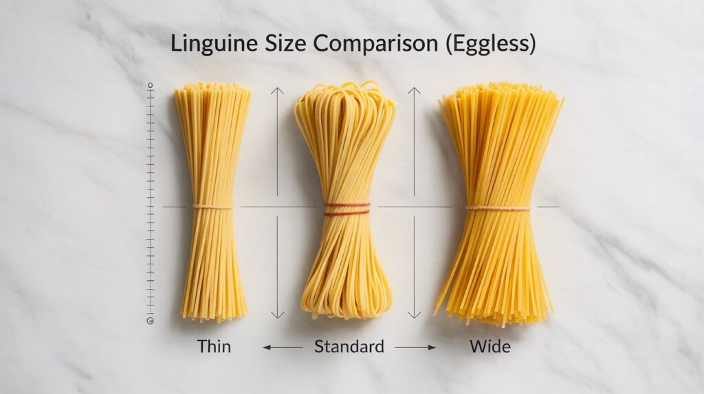 Standard Linguine Sizes
