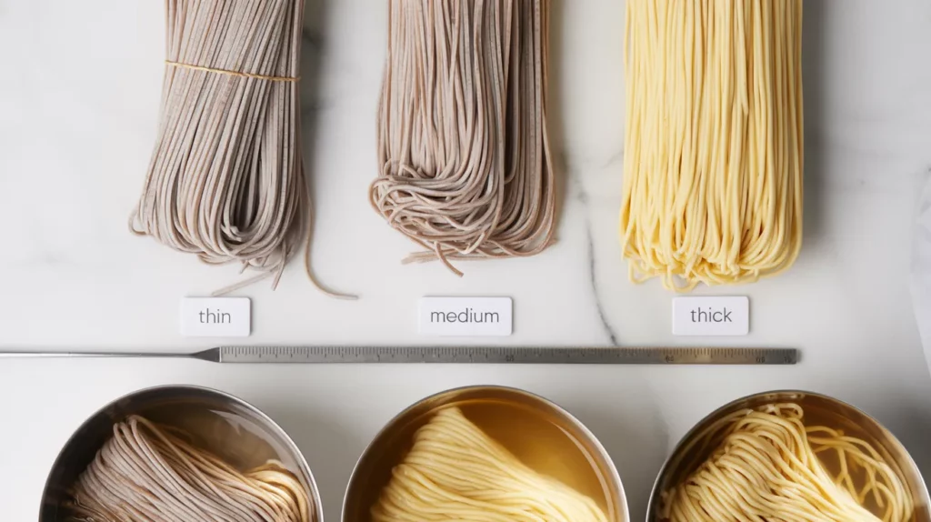 Noodle Sizes Explained