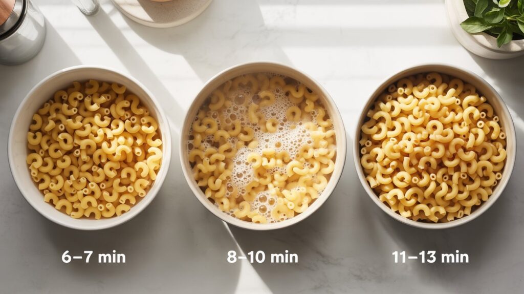 Cooking Times By Macaroni Size