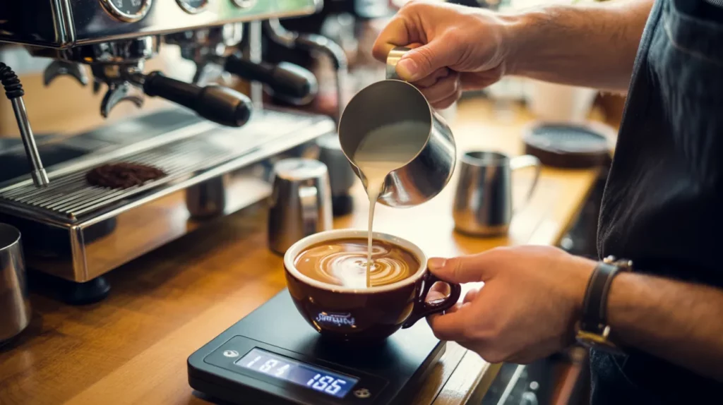 Making The Perfect Americano With Milk