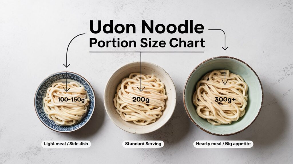 Common Udon Portion Sizes