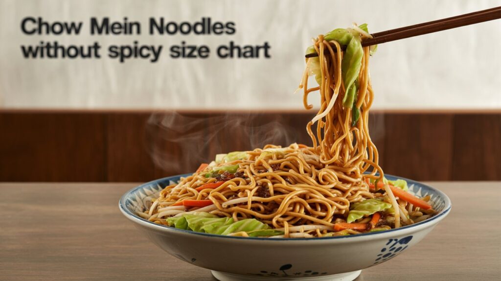 Chow Mein Noodles Without Spicy Size Chart