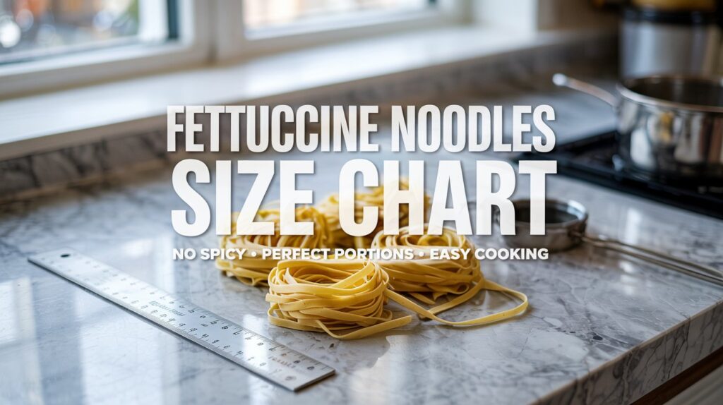 Fettuccine Noodles Without Spicy Size Chart: Ultimate Guide