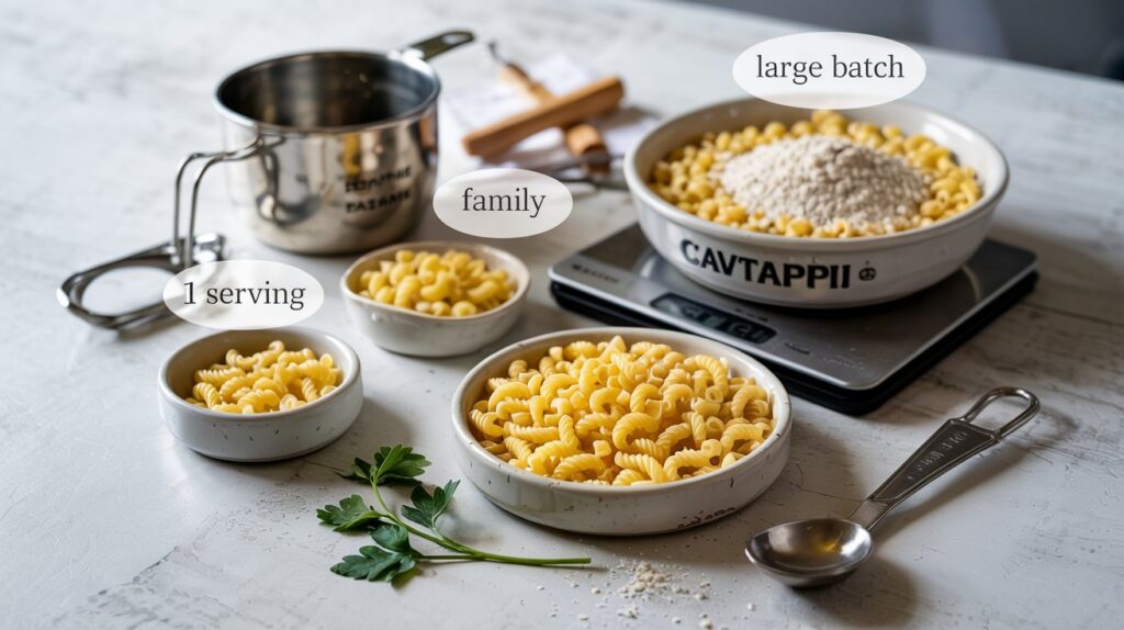 Portion Sizes For Cavatappi