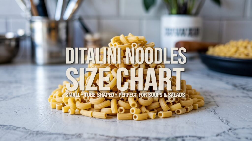 Ditalini Noodles Size Chart: Ultimate Guide to Perfect Portions