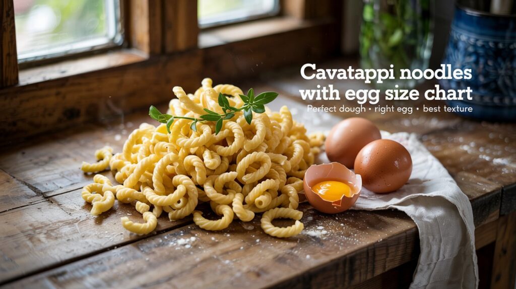Cavatappi Noodles With Egg Size Chart: Ultimate Cooking Guide
