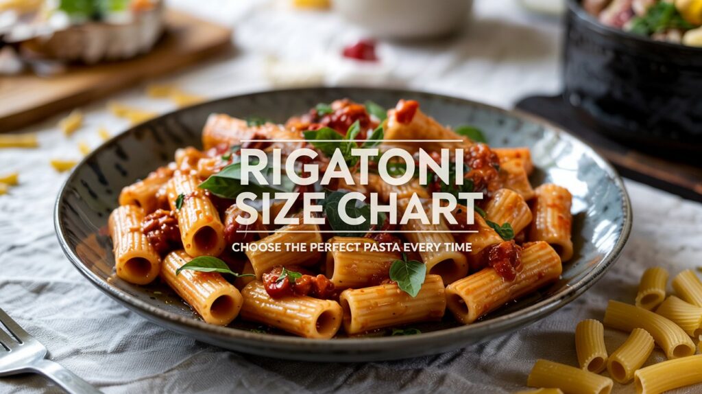 Rigatoni Noodles Size Chart: Ultimate Guide to Perfect Pasta Portions