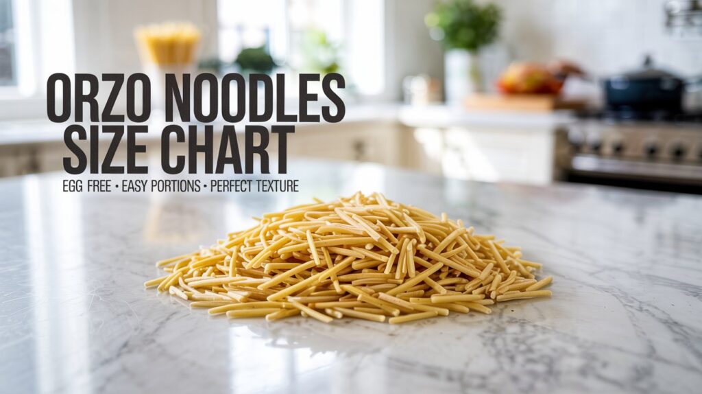 Orzo Noodles Without Egg Size Chart: Ultimate Guide to Perfect Portions
