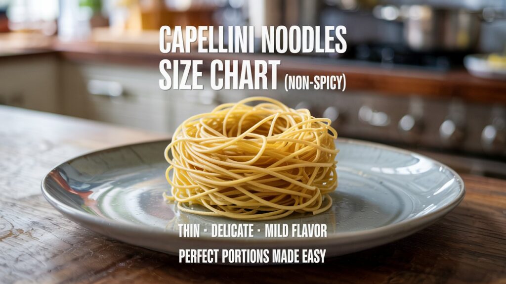 Capellini Noodles Without Spicy Size Chart: Ultimate Guide Revealed