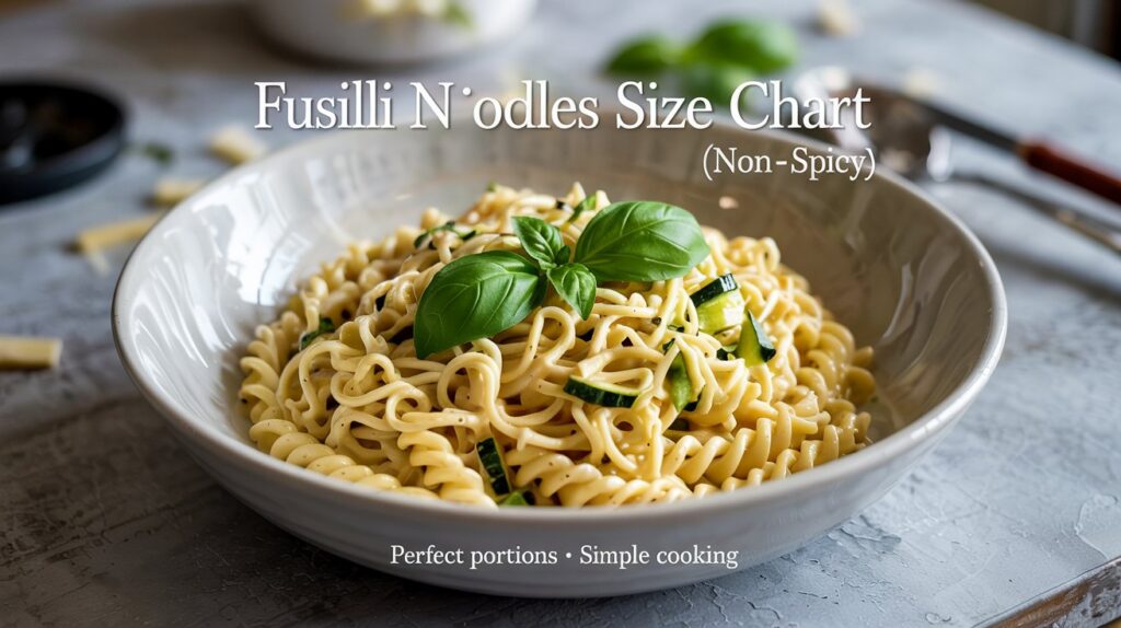 Fusilli Noodles Without Spicy Size Chart: Ultimate Guide & Tips