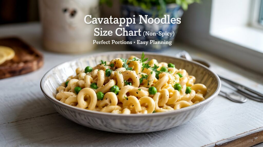 Cavatappi Noodles Without Spicy Size Chart: Ultimate Guide & Tips