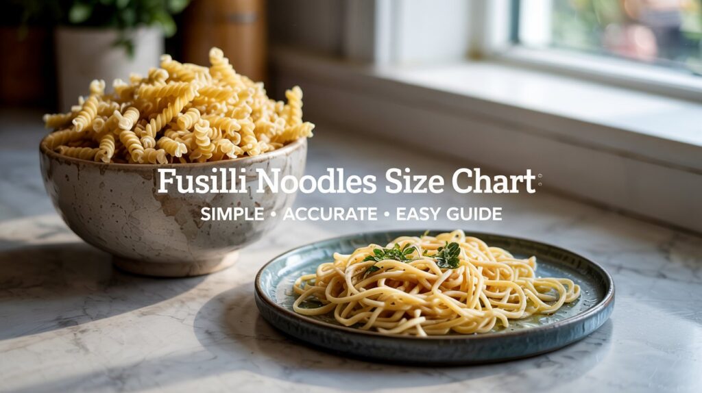 Fusilli Noodles Size Chart: Ultimate Guide to Perfect Portions