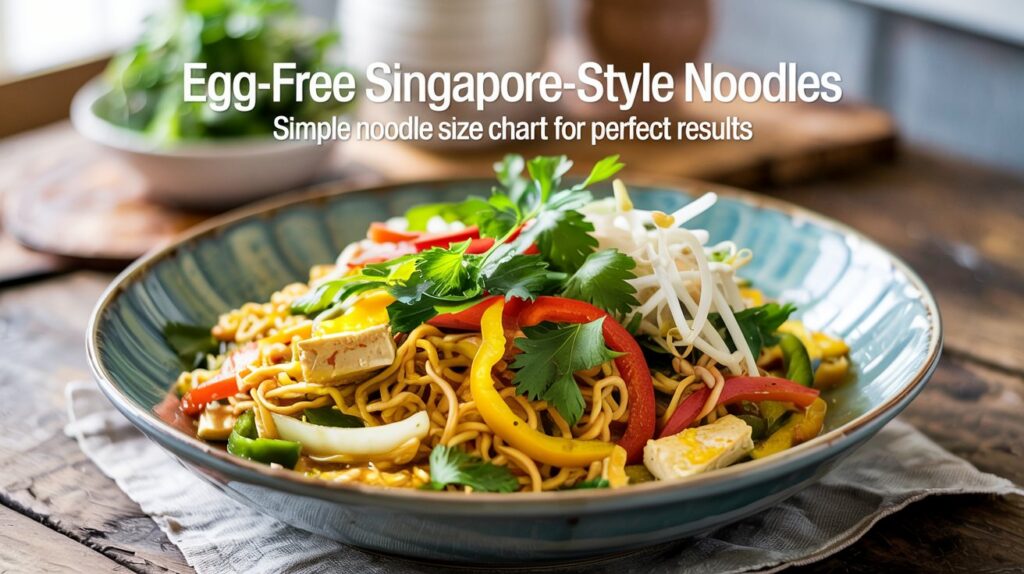 Singapore-Style Noodles Without Egg Size Chart: Ultimate Guide