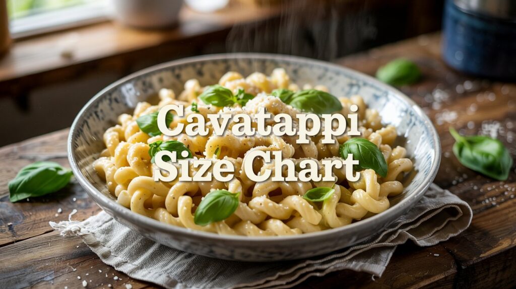 Cavatappi Noodles Size Chart: Ultimate Guide for Perfect Pasta Portions