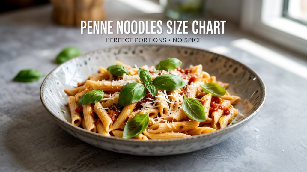 Penne Noodles Without Spicy Size Chart: Ultimate Guide & Tips