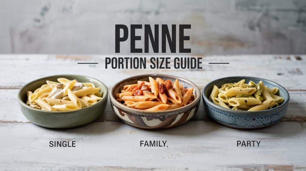 Size Chart For Penne Noodles
