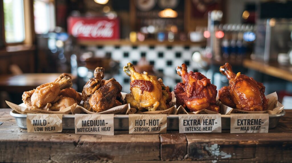 Hot Chicken With Spicy Size Chart: Ultimate Heat Levels Explained