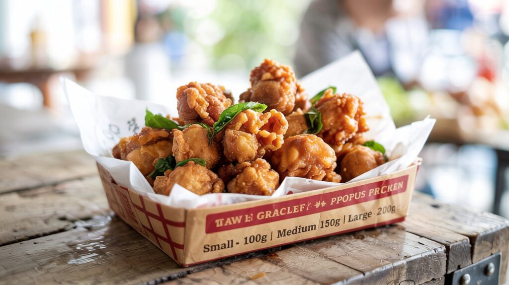 Taiwanese Popcorn Chicken Without Tomato Sauce Size Chart: Ultimate Guide