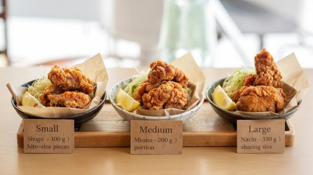 Chicken Karaage Without Tomato Sauce Size Chart: Ultimate Guide