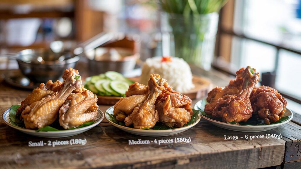 Har Cheong Gai Fried Chicken Without Spicy Size Chart: Ultimate Guide