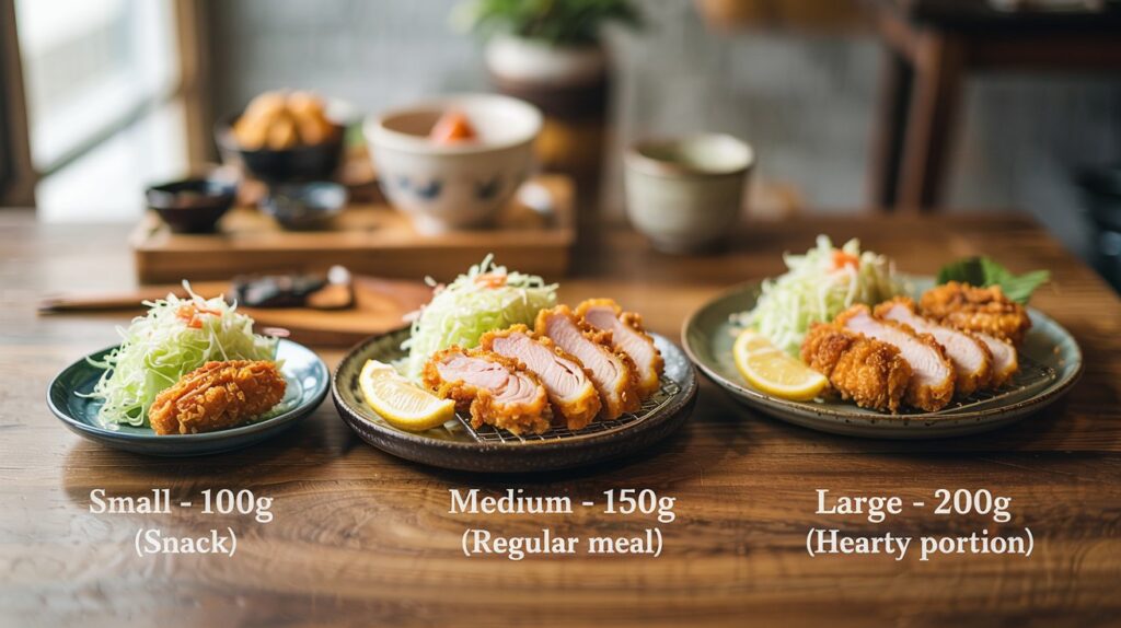 Chicken Katsu Fried Chicken Without Tomato Sauce Size Chart: Ultimate Guide