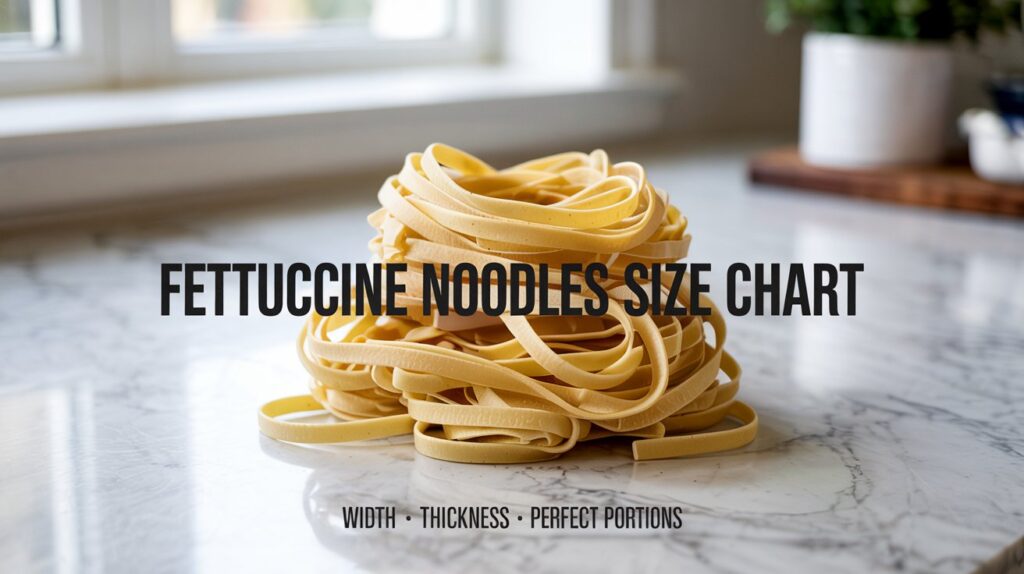 Fettuccine Noodles Size Chart: Ultimate Guide to Perfect Pasta Sizes