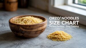 Orzo Noodles Size Chart: Ultimate Guide to Perfect Portions